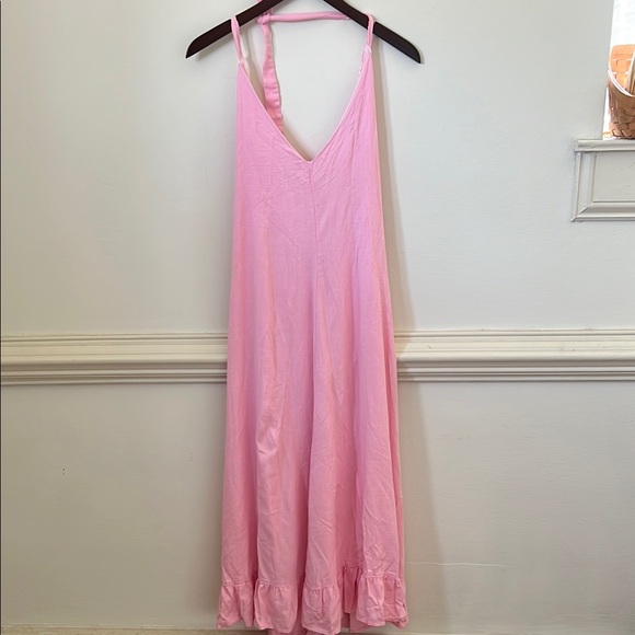 Petal & Pup Pink Chemise with Ruffle Hem - Picture 4 of 6